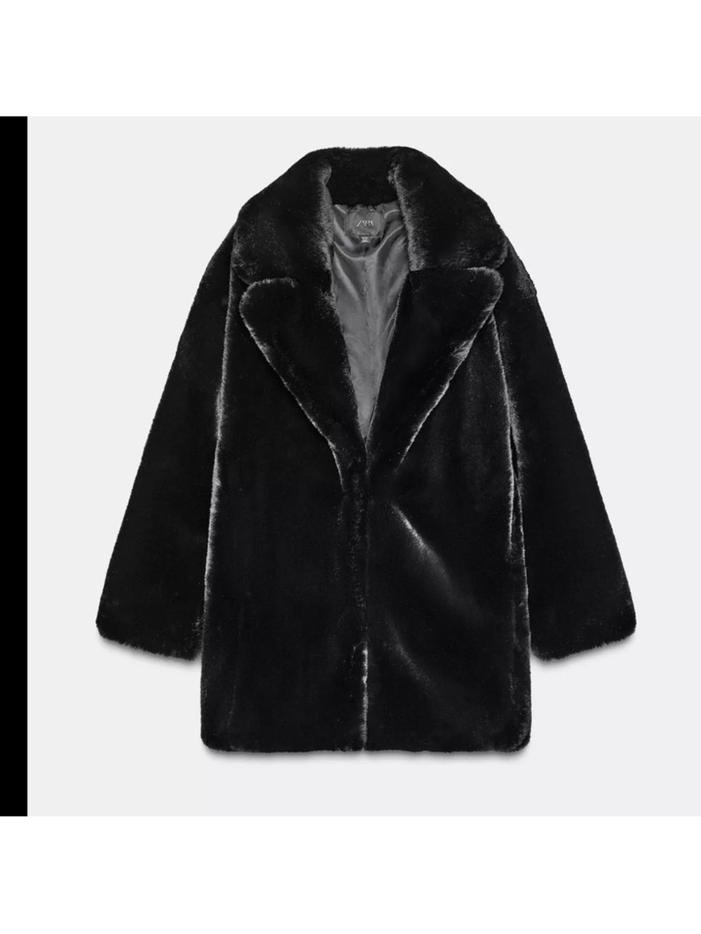 VIRAL NEW Zara faux fur coat, black, fluffy size L 
🚨FIRM PRICE NO DISCOUNT - Picture 15 of 16